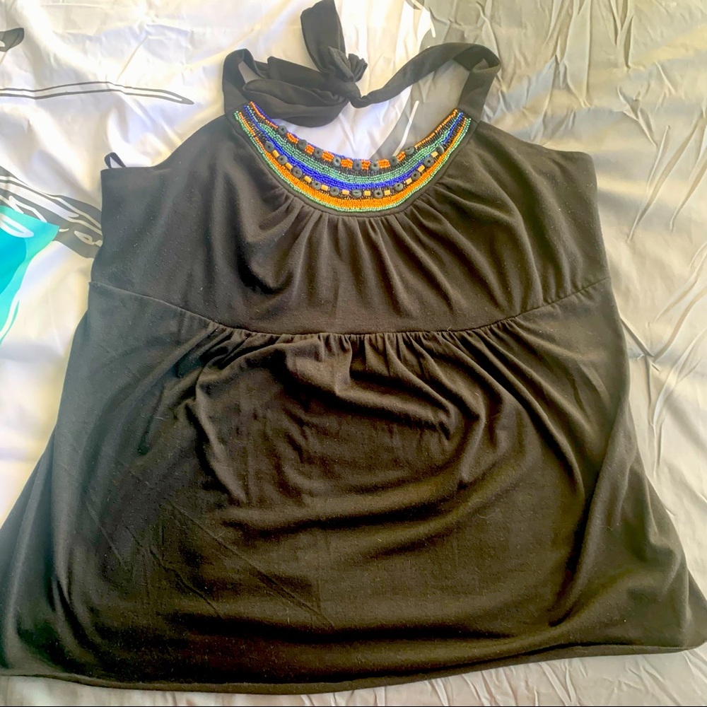 Torrid Beaded Neckline Halter